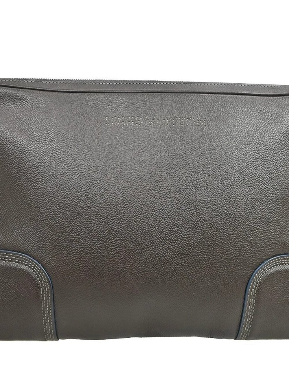 LOUIS VUITTON Porte Ordinateur Second Bag Brown